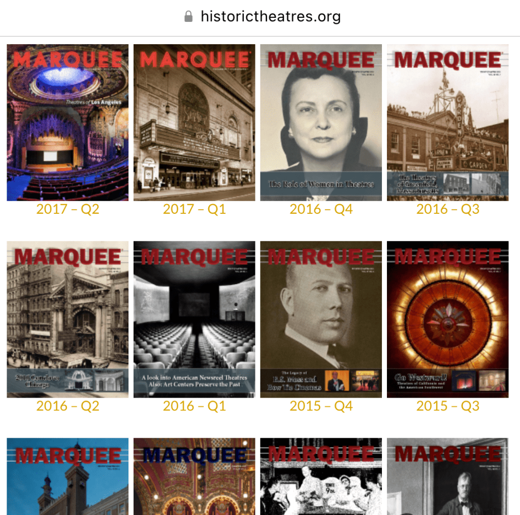 Marquee Magazine Repository screenshot on mobile